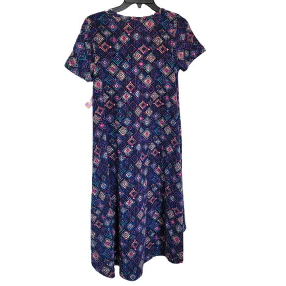 Lula Roe Carly Dress Size XXSmall. Geometric Print. New With Tags. - Picture 2 of 5